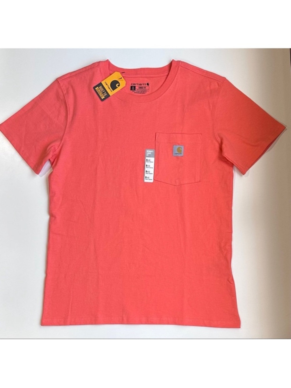 Carhartt Women’s Loose Fit Heavyweight Short Sleeve Pocket T-Shirt in Size Small